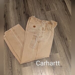 Carhartt Canvas Carpenter Pants. Utility. Workwear. Size36/34. Loose Fit ..